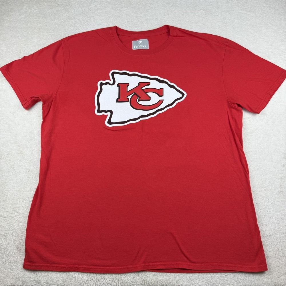 Travis‎ Kelce #87 Fanatics Tee Mens XL Kansas City Chiefs T-Shirt NFL Football
